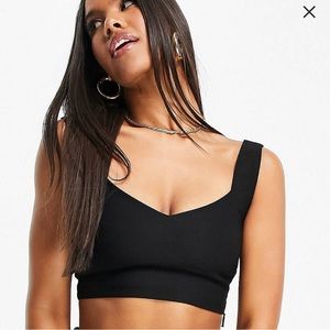Asos Black Crop Tank Top